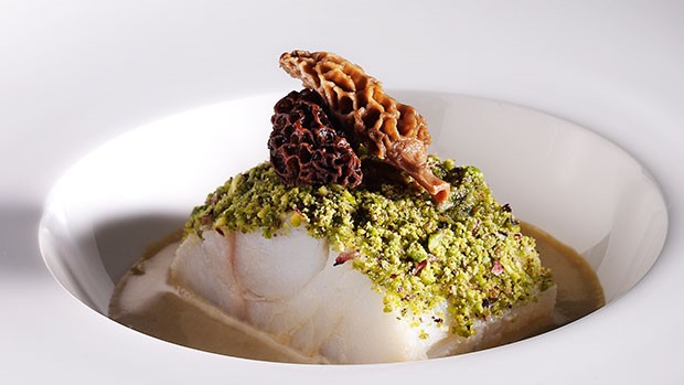 Cod Confit with Americans Pistachios