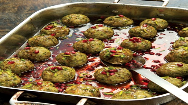 Pistachio and Pomegranate Meatballs