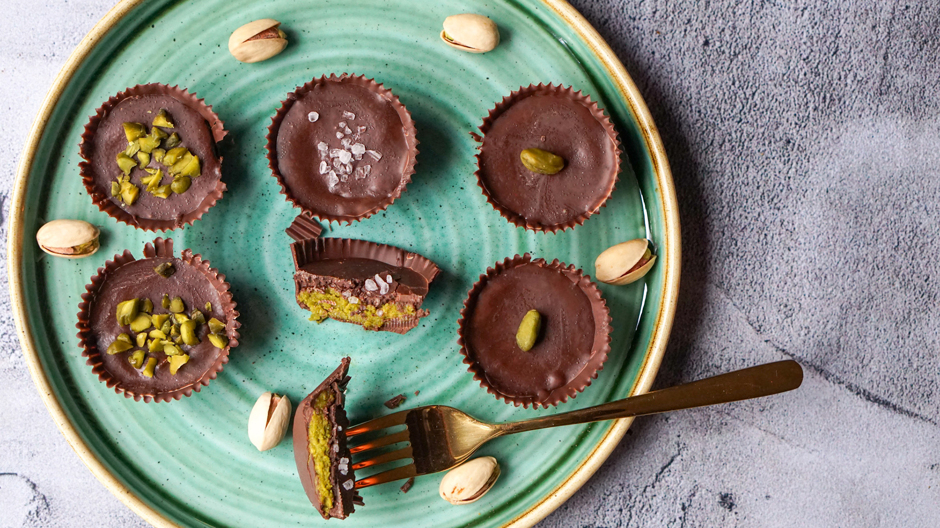 Pistachio Protein Cups