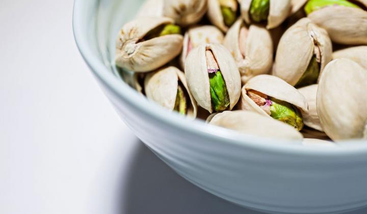 Pistachios in a bowl