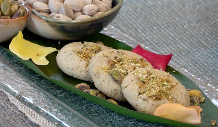 Ground Pistachio Nankhatai Cookies