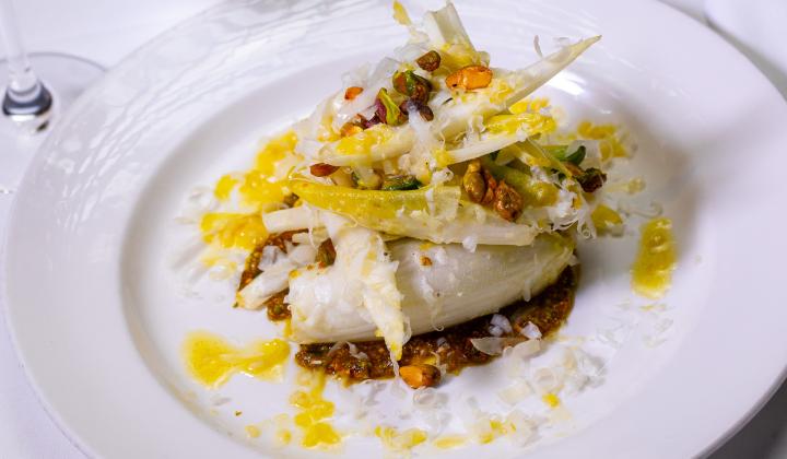 Belgian Endive with Pistachio Aillade