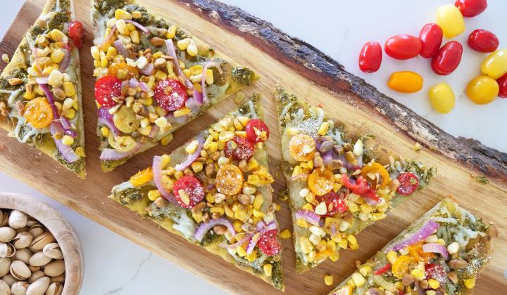 Pistachio Pesto Farmer’s Market Flatbread