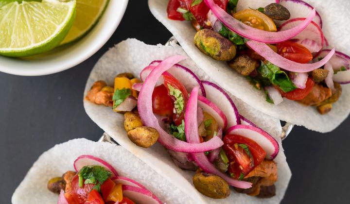 Pistacho Jicama Tacos